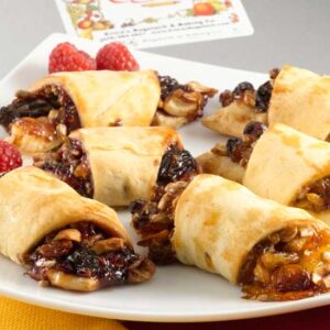 Gourmet Crescent Style Rugelach Raspberry & Apricot Assortment GIFT TIN